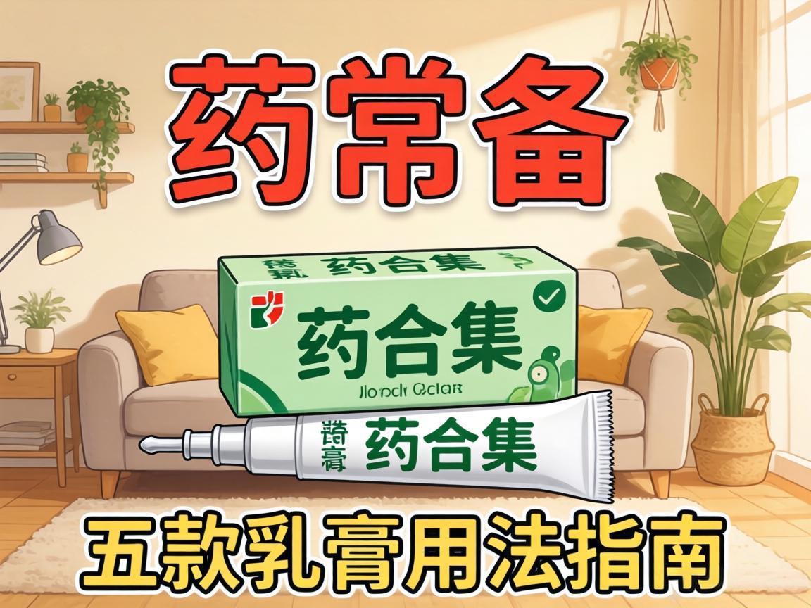 家中常备药合集:五款乳膏用法指南