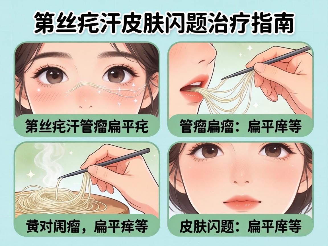 丝状疣汗管瘤扁平疣等皮肤问题治疗指南