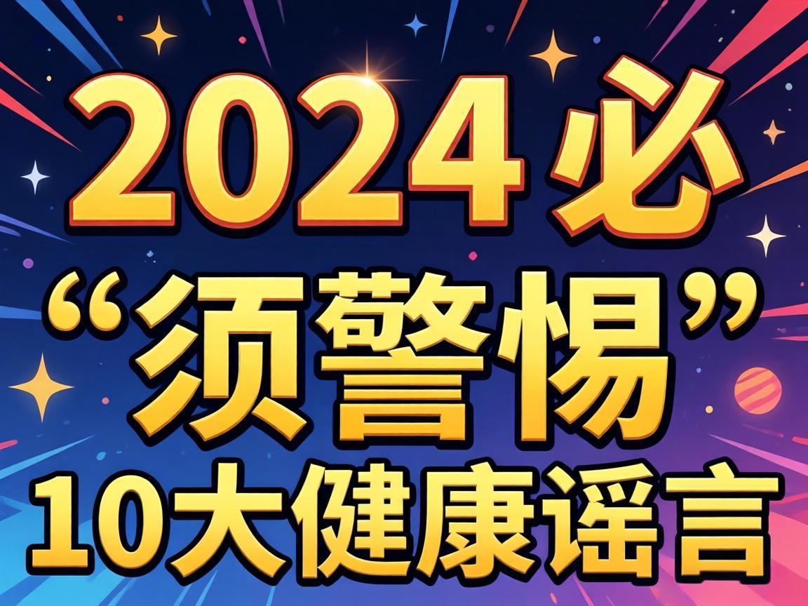 2024年必须警惕的10大健康谣言