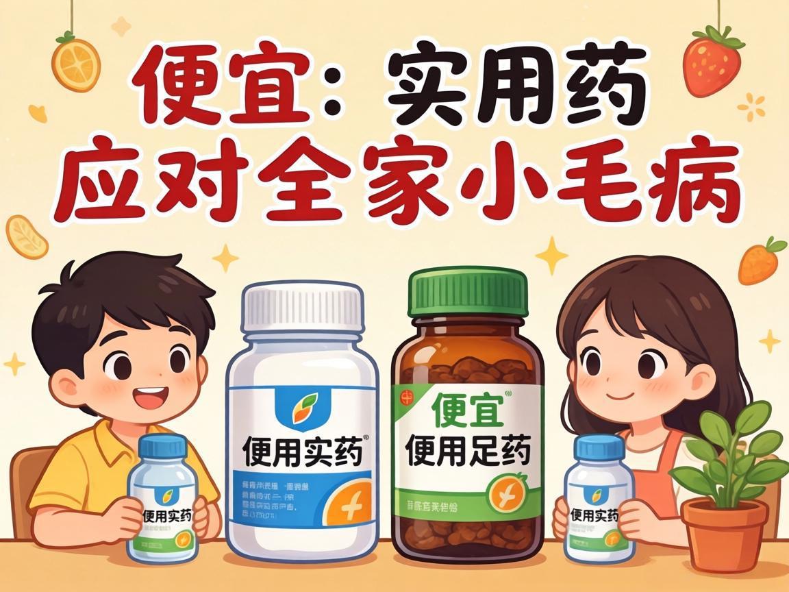 4个便宜实用药应对全家小毛病