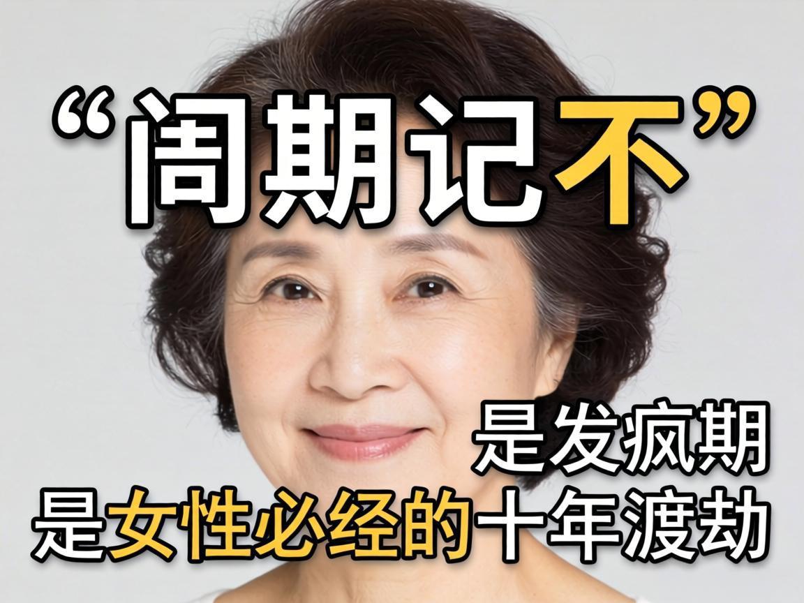更年期不是发疯期,是女性必经的十年渡劫