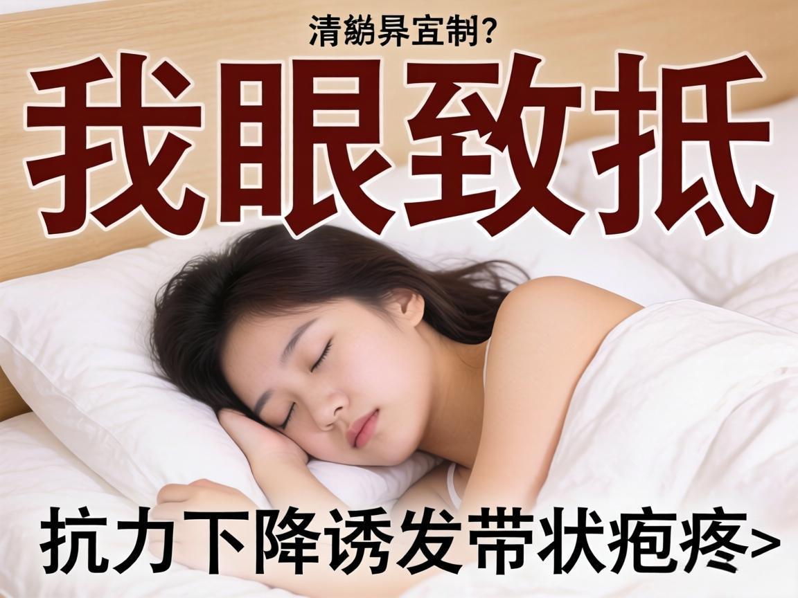 失眠致抵抗力下降诱发带状疱疹