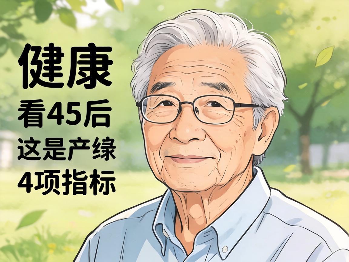 晚年健康看45岁后这4项指标