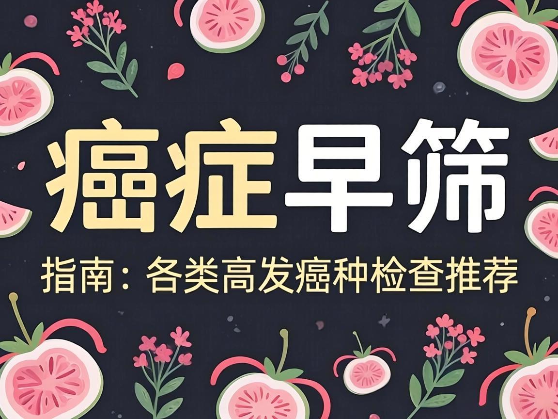 癌症早筛指南：各类高发癌种检查推荐