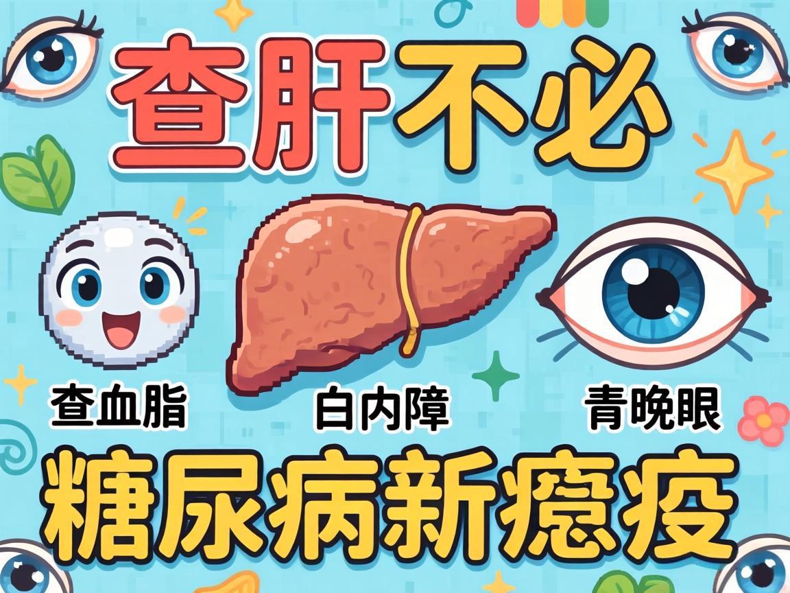 查肝不必查血脂，白内障、青光眼、糖尿病并发症需警惕