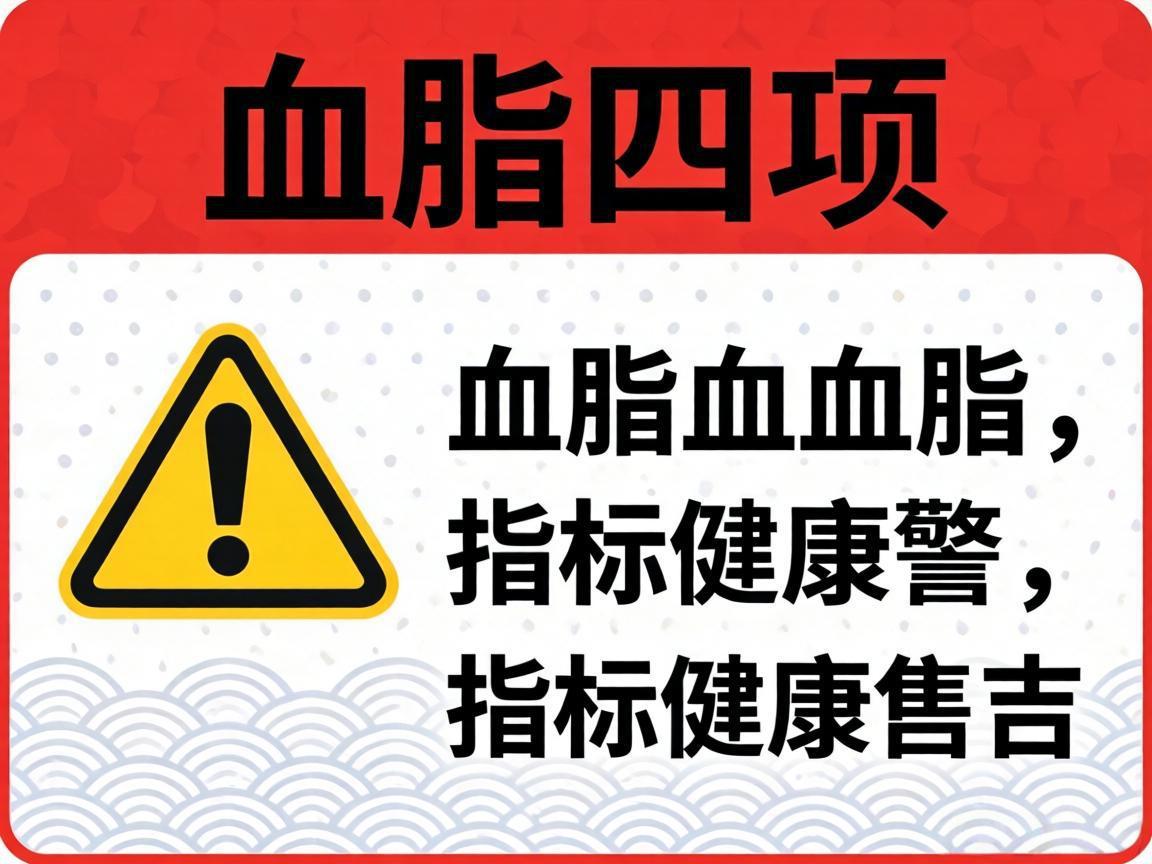 血脂四项指标健康警示