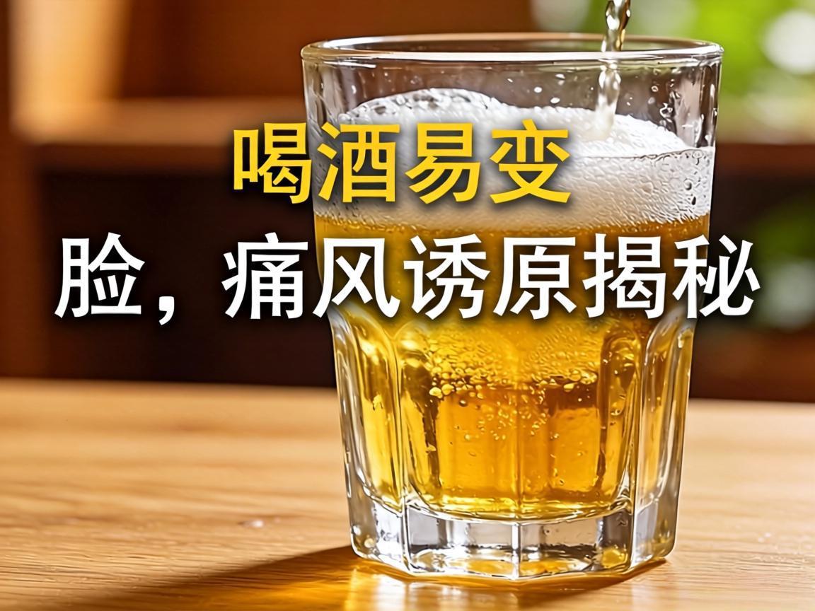 喝酒易变脸，痛风诱因揭秘