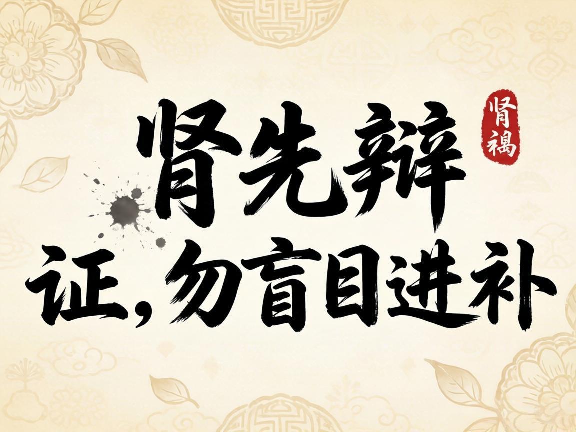 补肾先辨证，勿盲目进补
