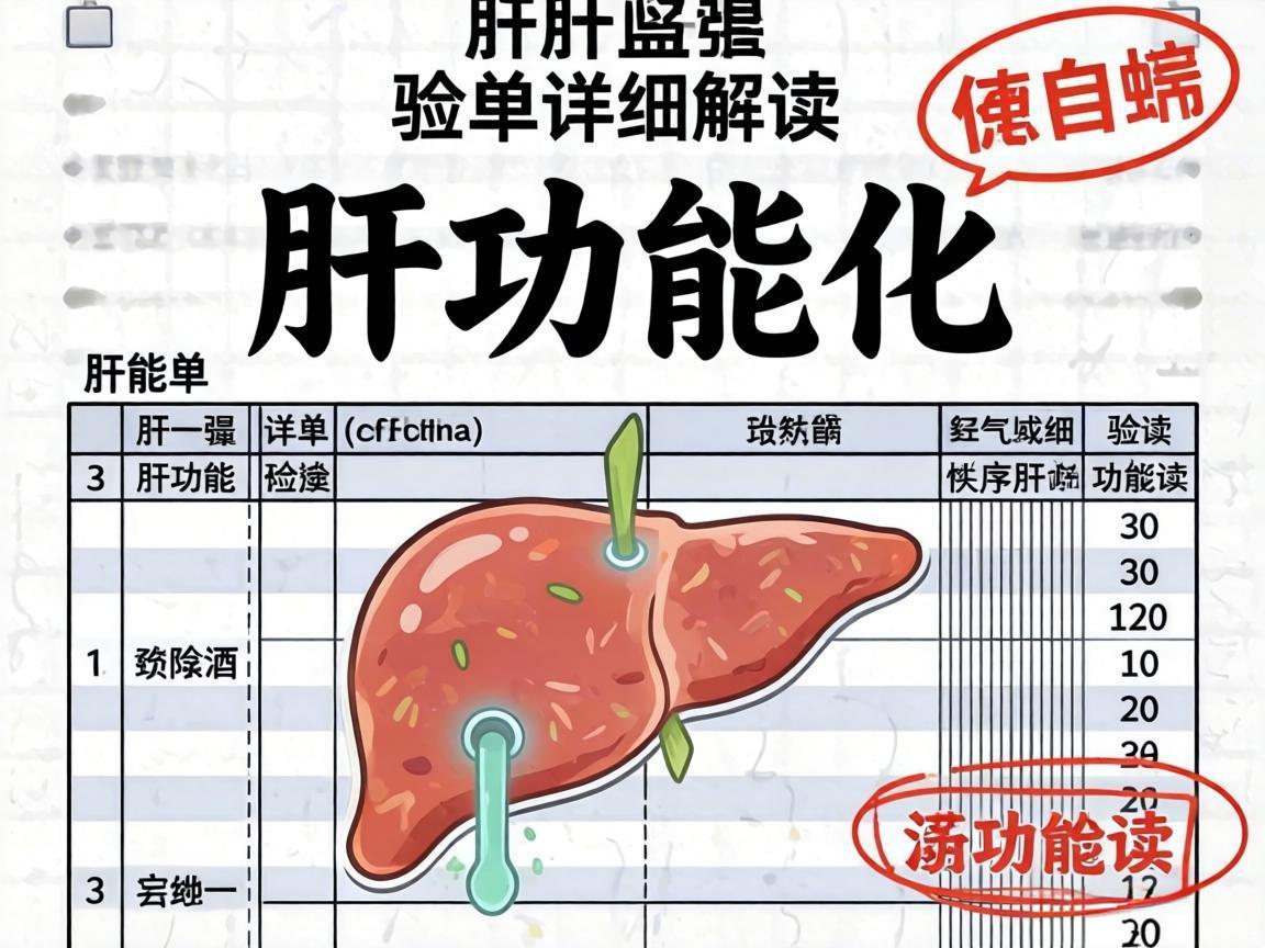 肝功能化验单详细解读