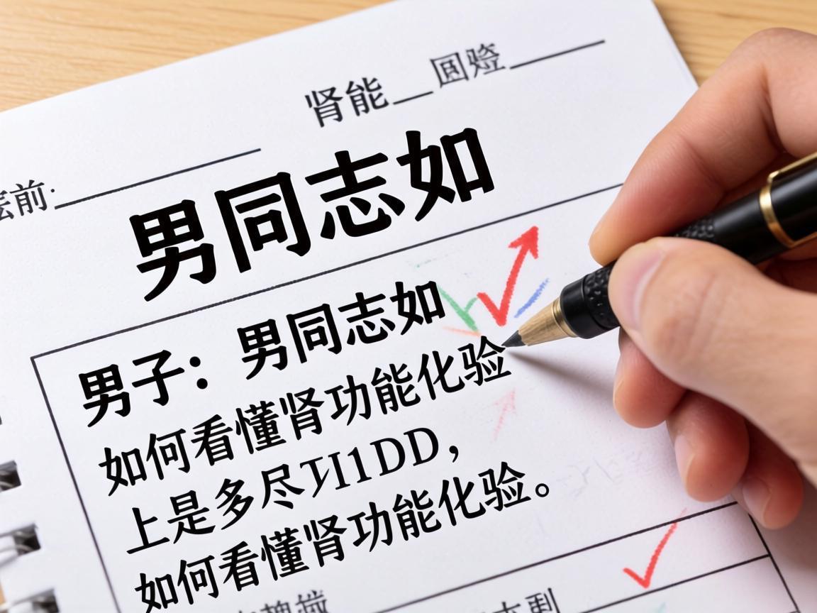 男同志如何看懂肾功能化验单