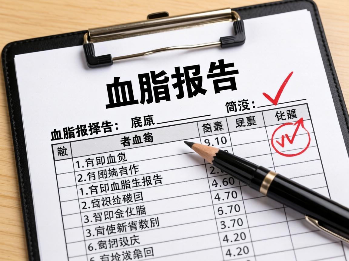 一文看懂血脂报告单