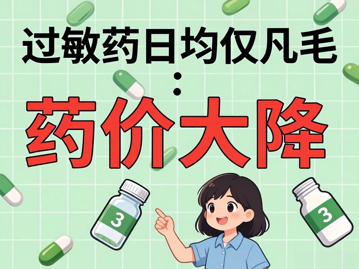 药价大降:过敏药日均仅几毛