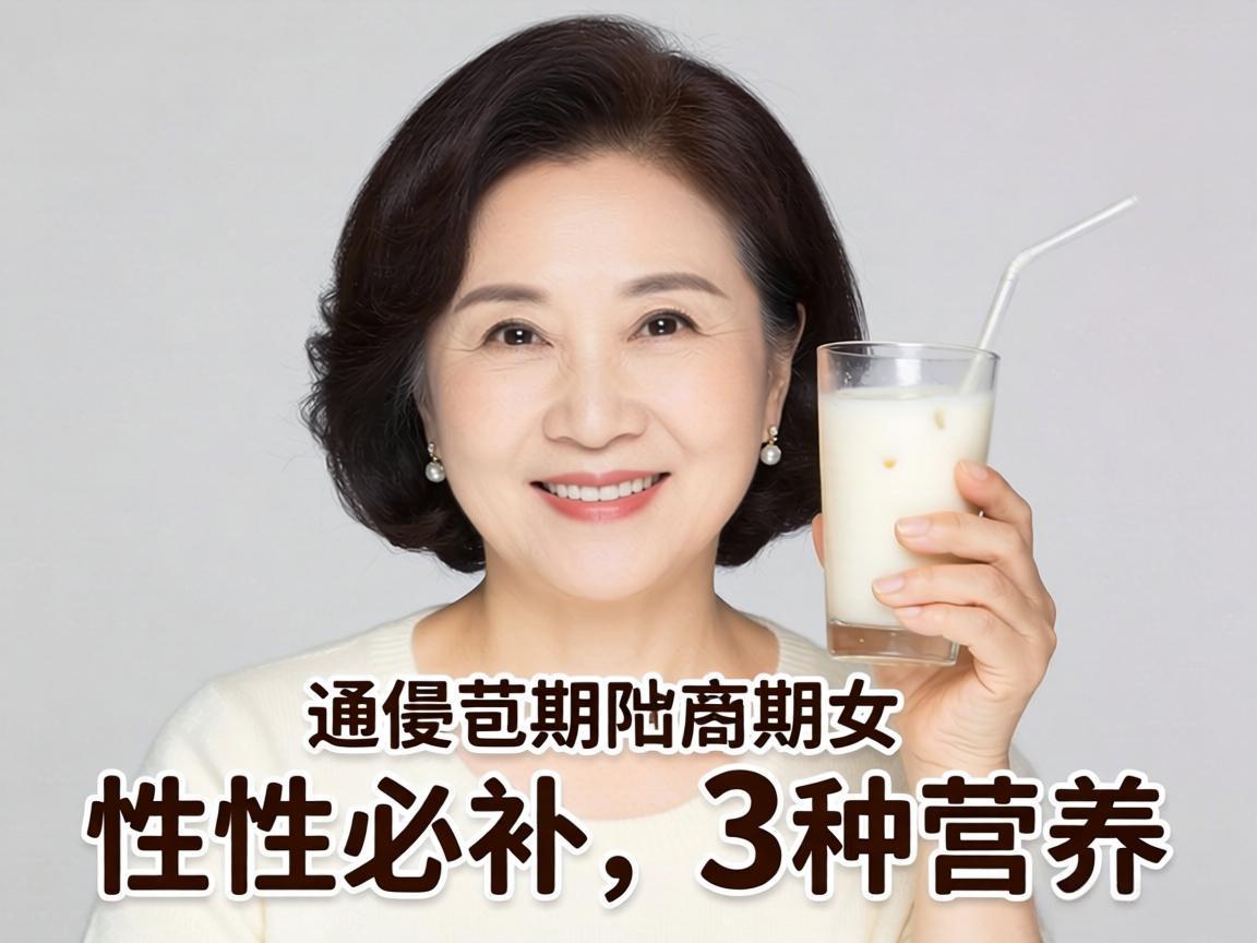 更年期女性必补的3种营养