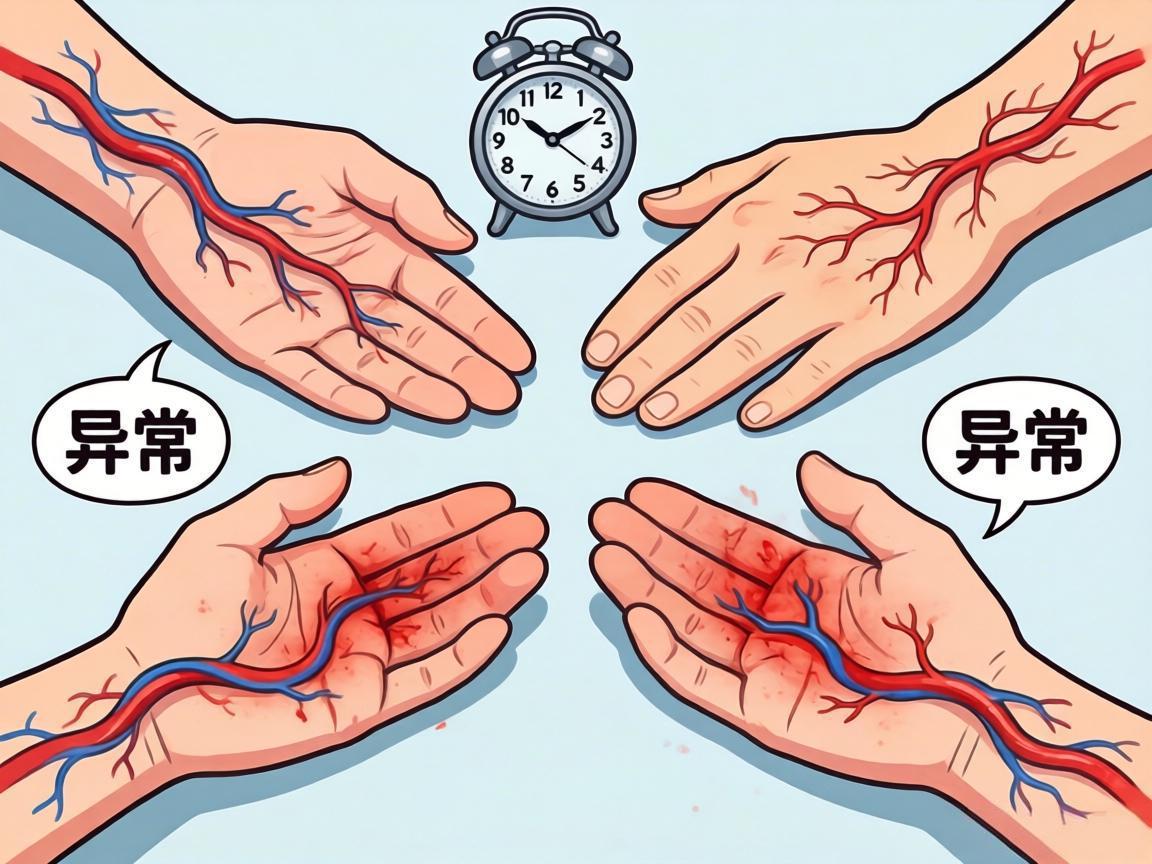手脚4种异常或是血管堵塞