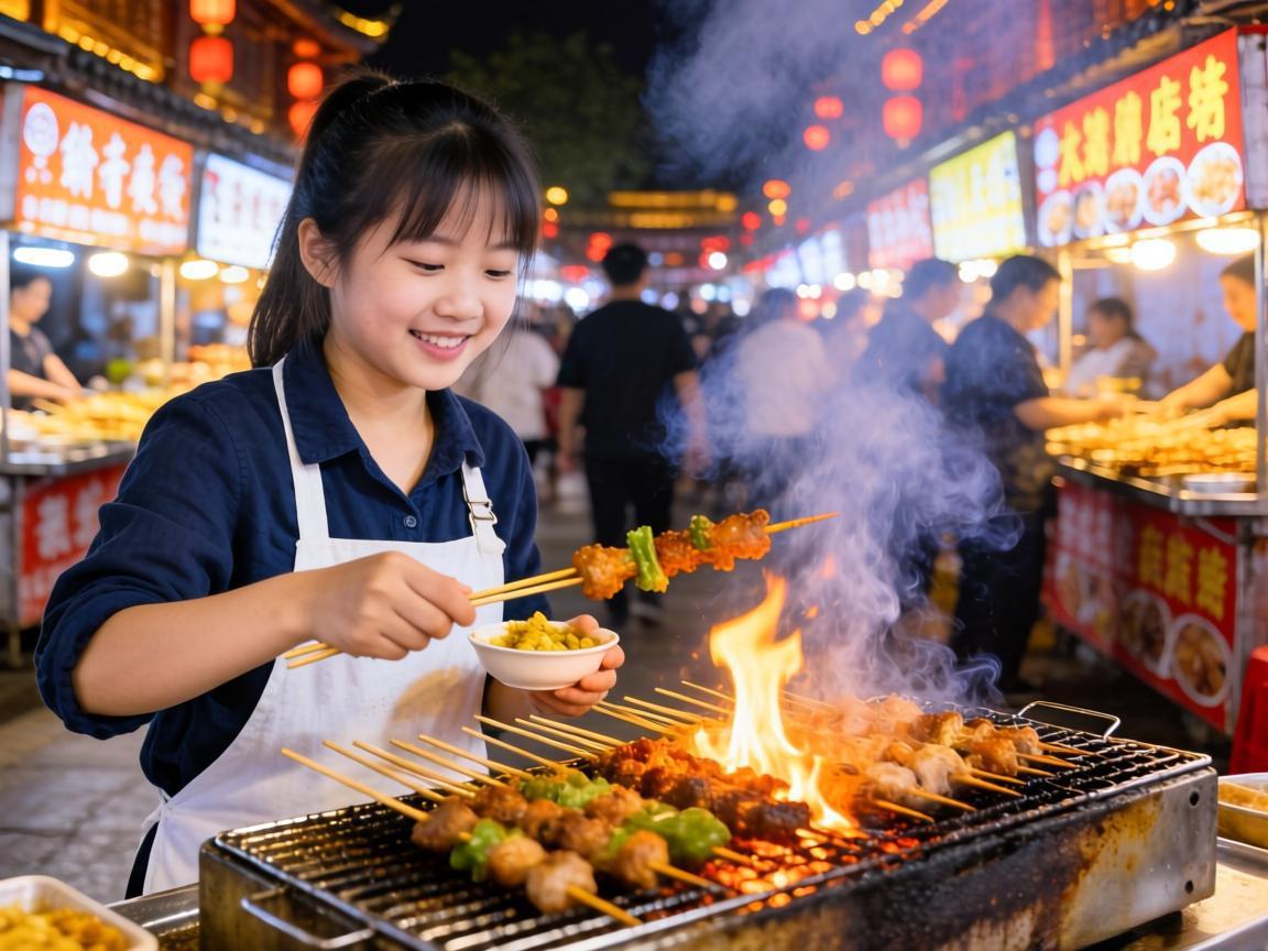 成都夜市烤串健康吃法
