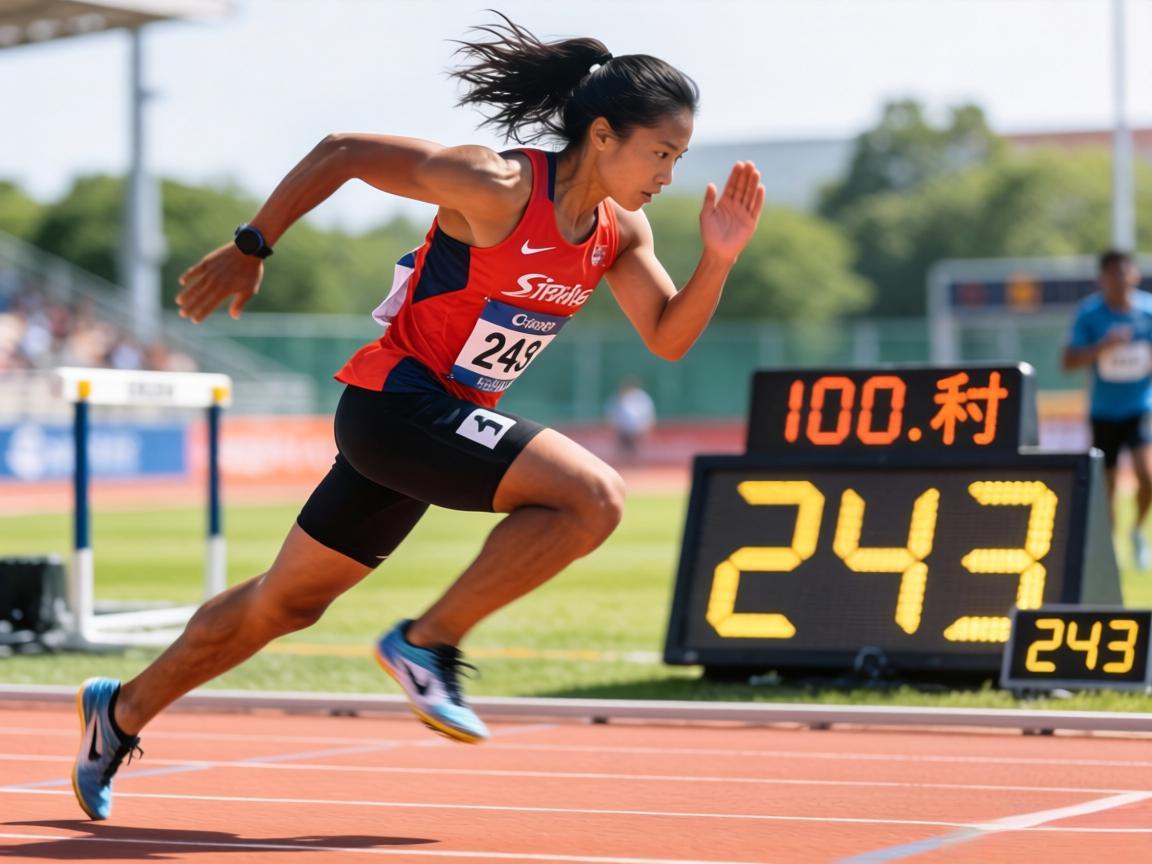 完赛冲刺：100米243秒