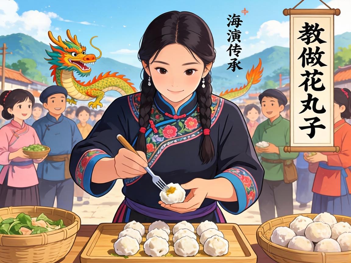 非遗传承人海龙教你做花丸子