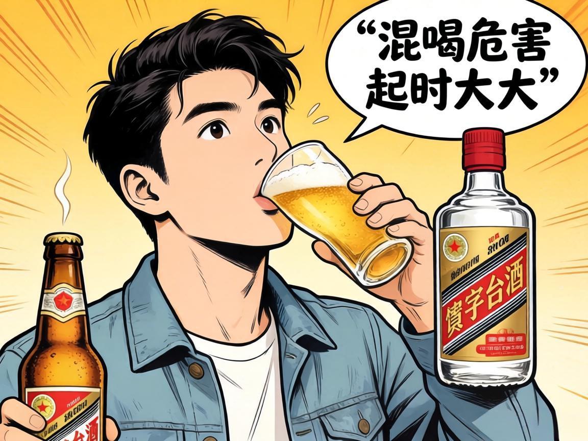 白酒啤酒混喝危害大