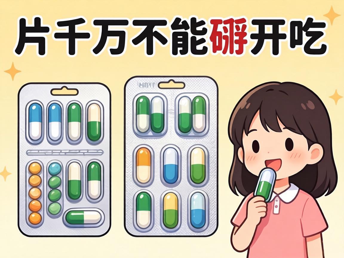 这三种药片千万不能掰开吃