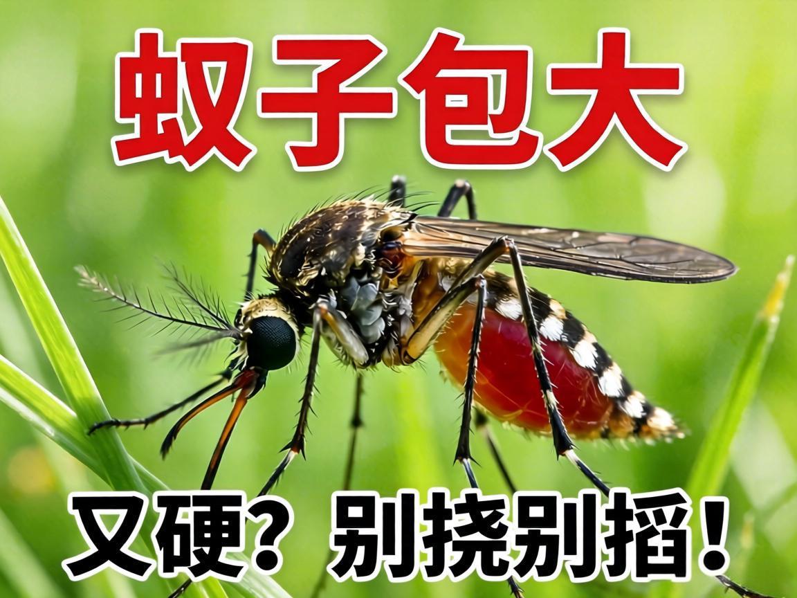 蚊子包大又硬？别挠别掐！
