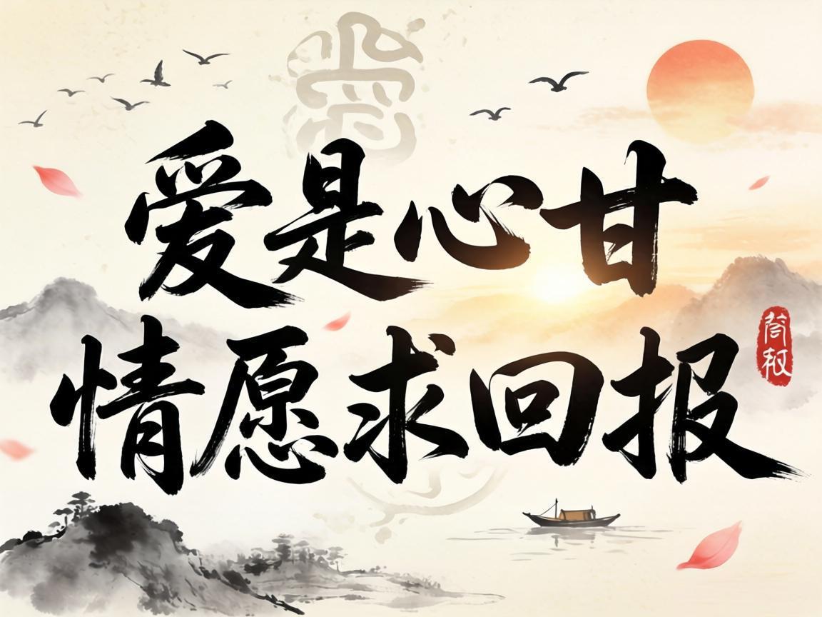 爱是心甘情愿不求回报的付出