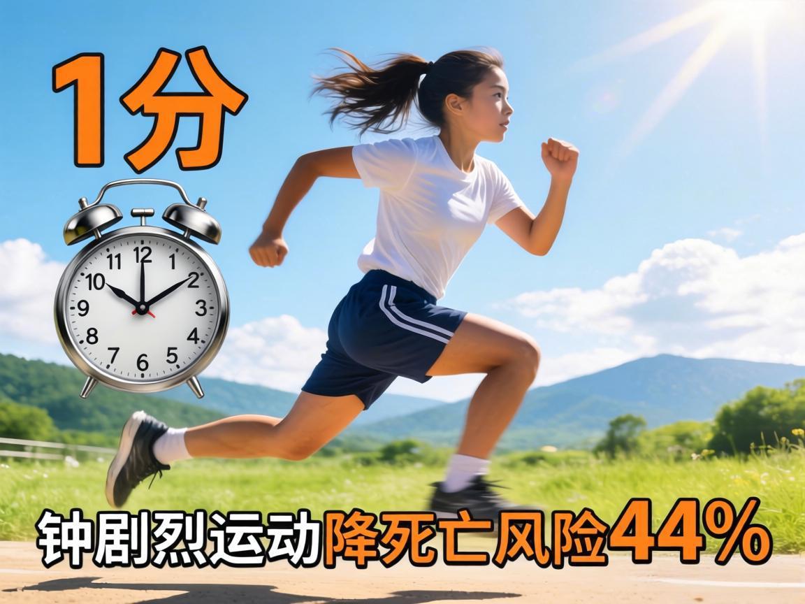 每天1分钟剧烈运动降死亡风险44%