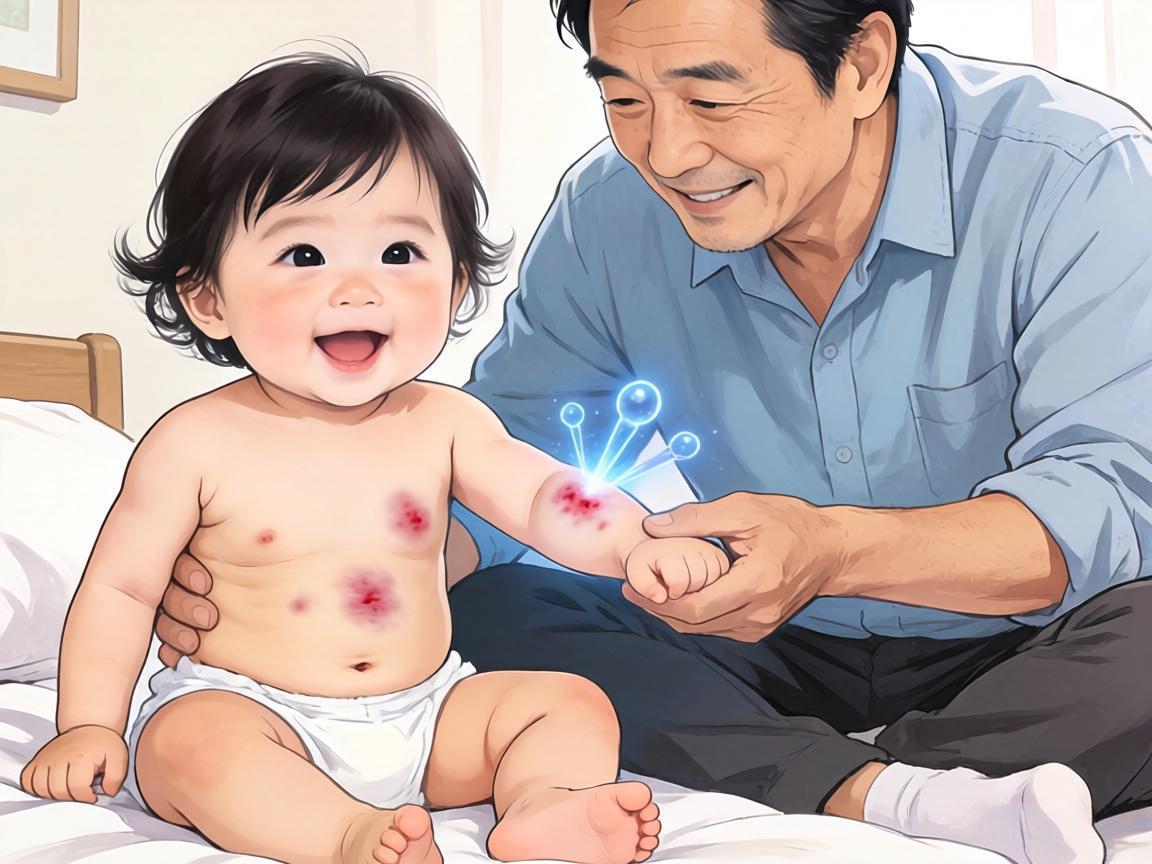 宝宝体癣竟是爸爸脚气传染