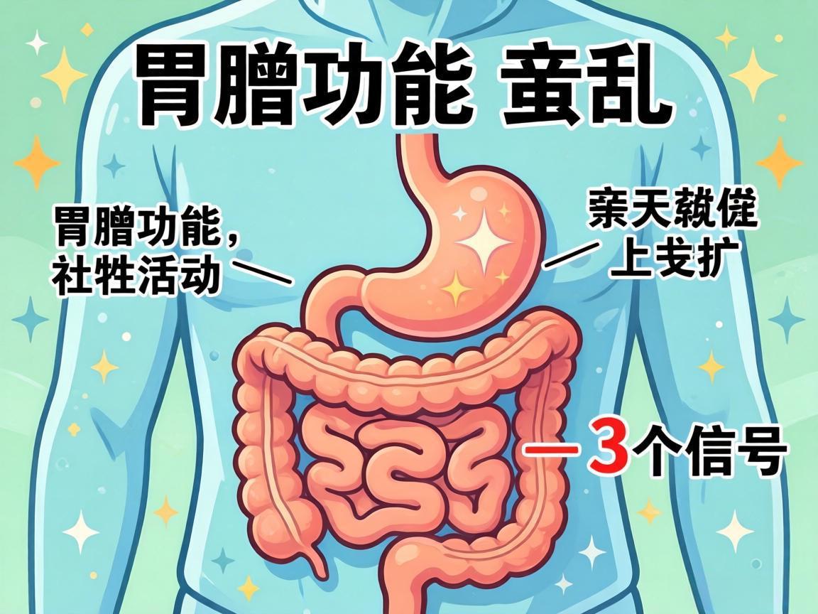 胃肠功能紊乱的3个信号