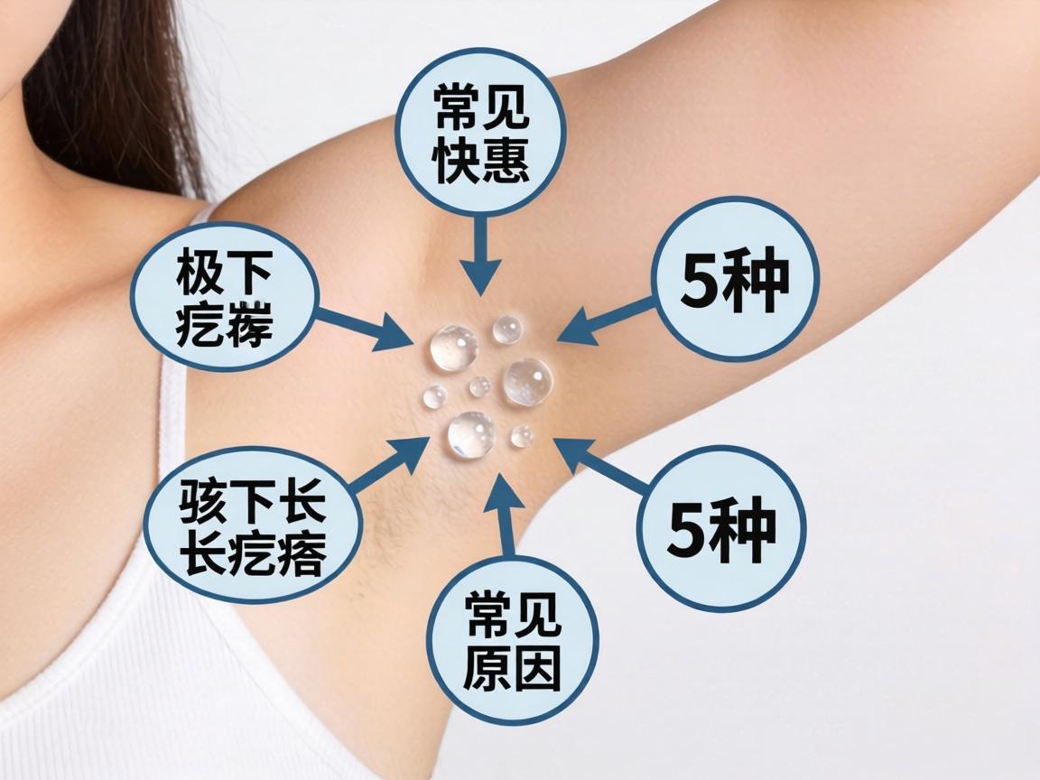 腋下长疙瘩的5种常见原因