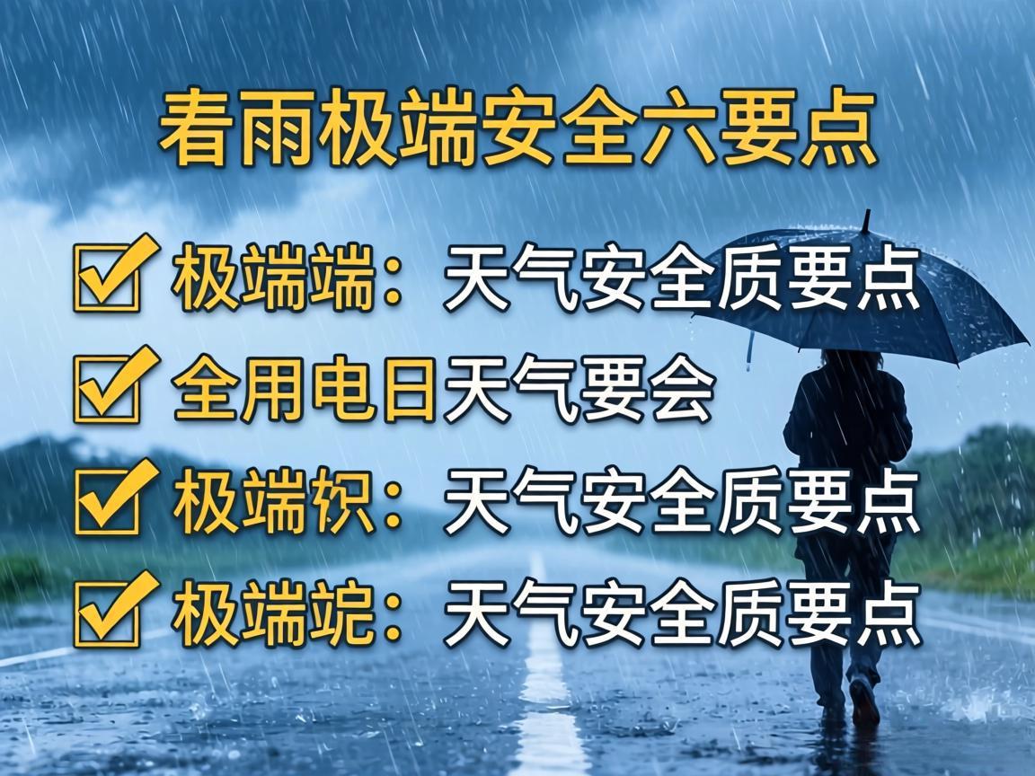 暴雨极端天气安全六要点
