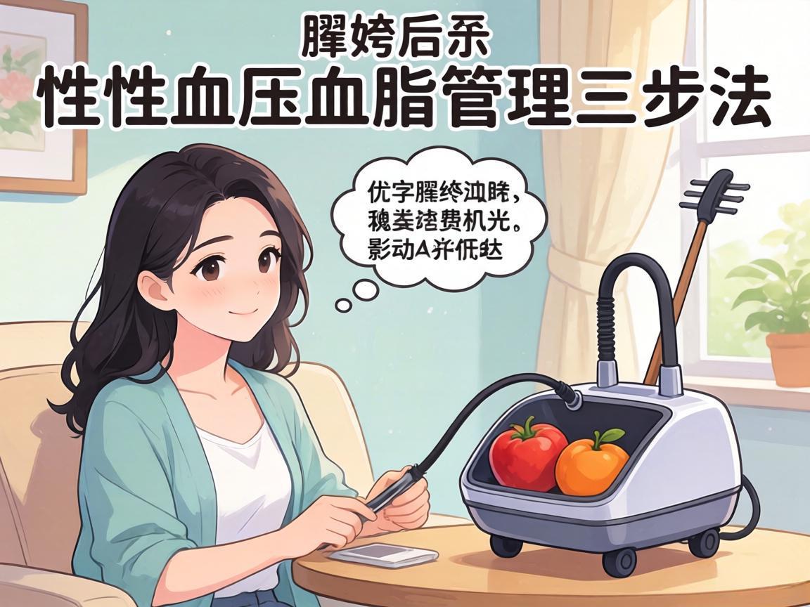 绝经后女性血压血脂管理三步法
