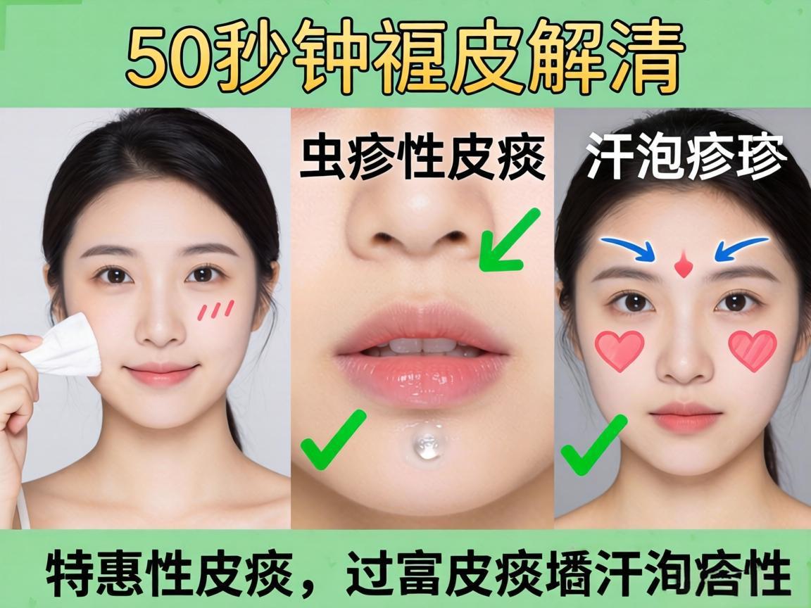 30秒分清特应性皮炎、虫咬性皮炎和汗疱疹