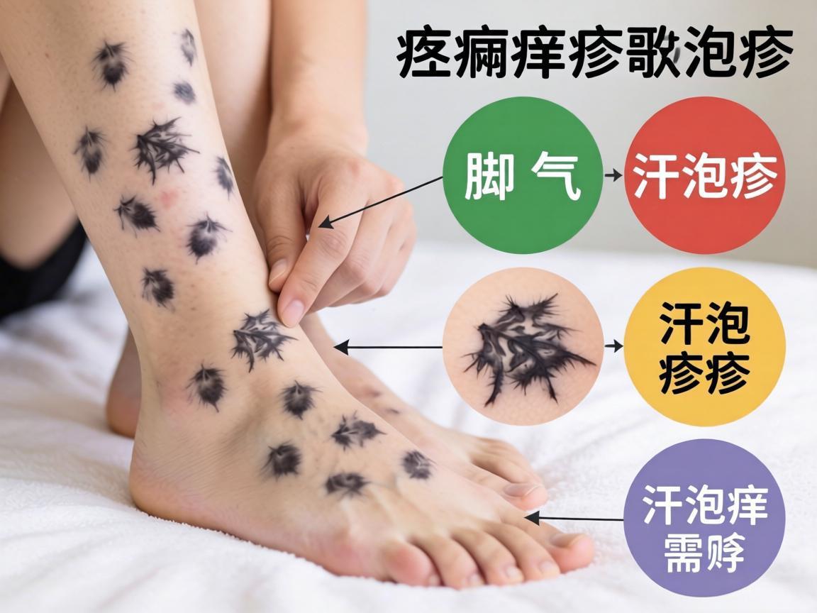 体癣、脚气、汗疱疹辨析