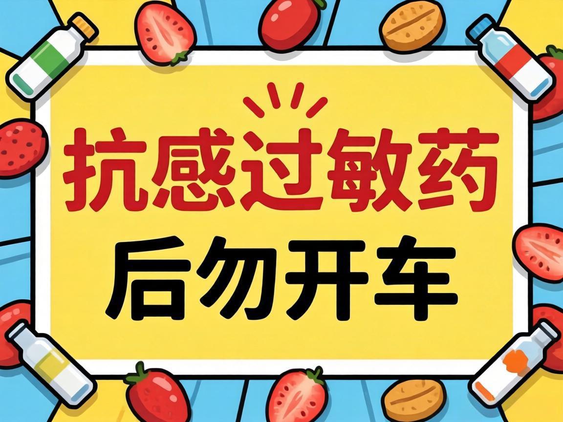 抗过敏药后勿开车提醒