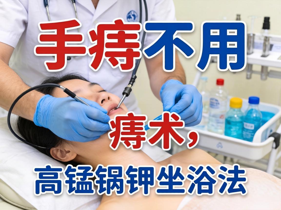 外痔不用手术,高锰酸钾坐浴法
