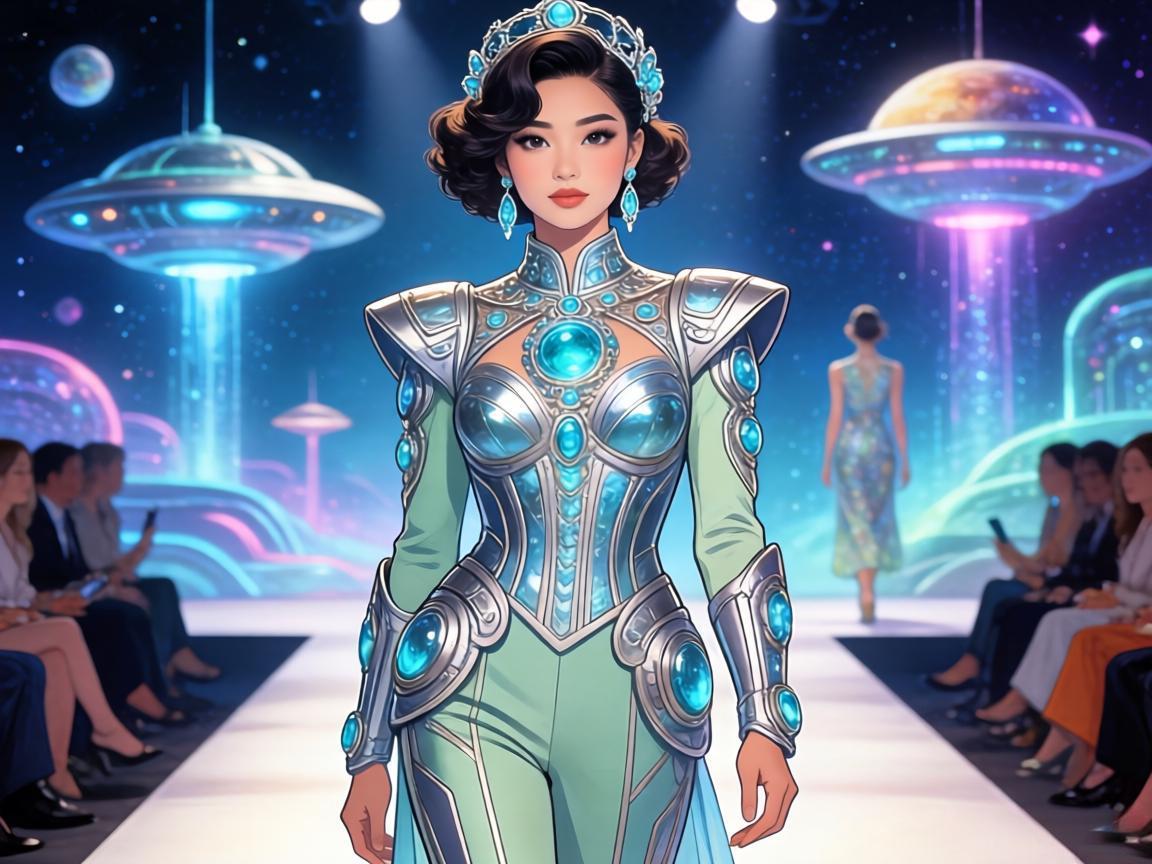 复古科幻美学时装秀