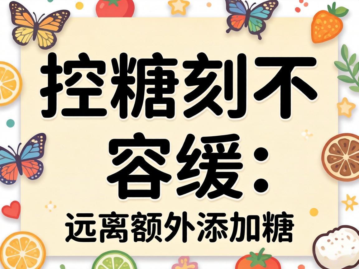 控糖刻不容缓:远离额外添加糖