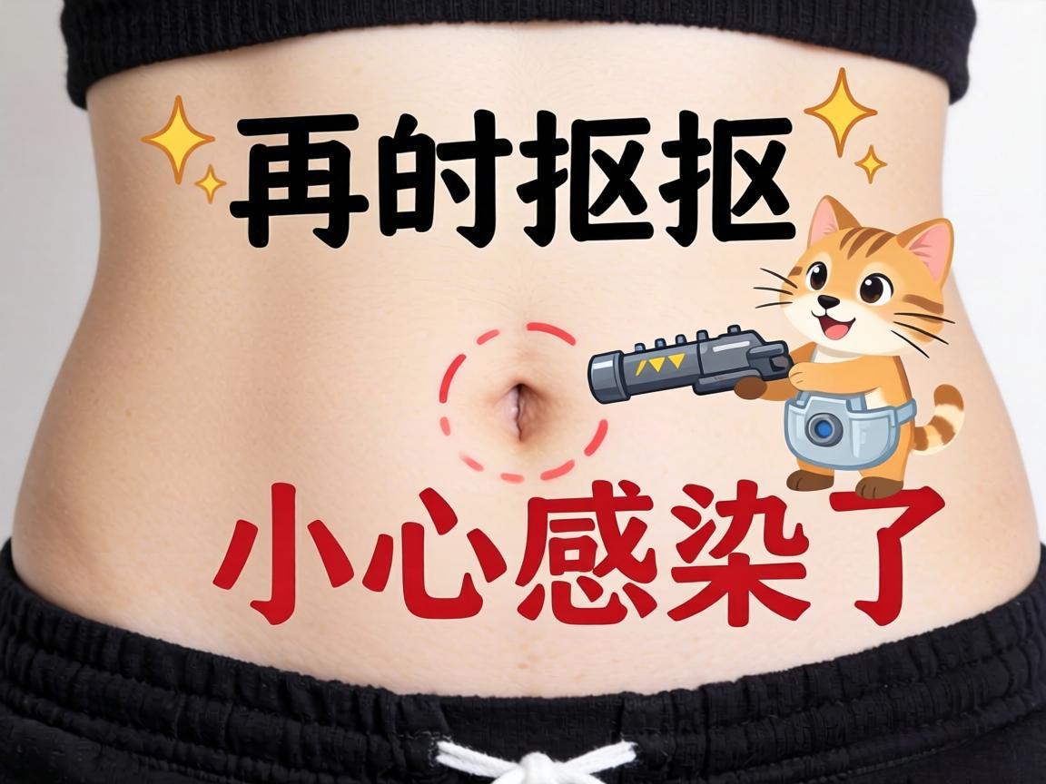 别再抠肚脐眼了,小心感染