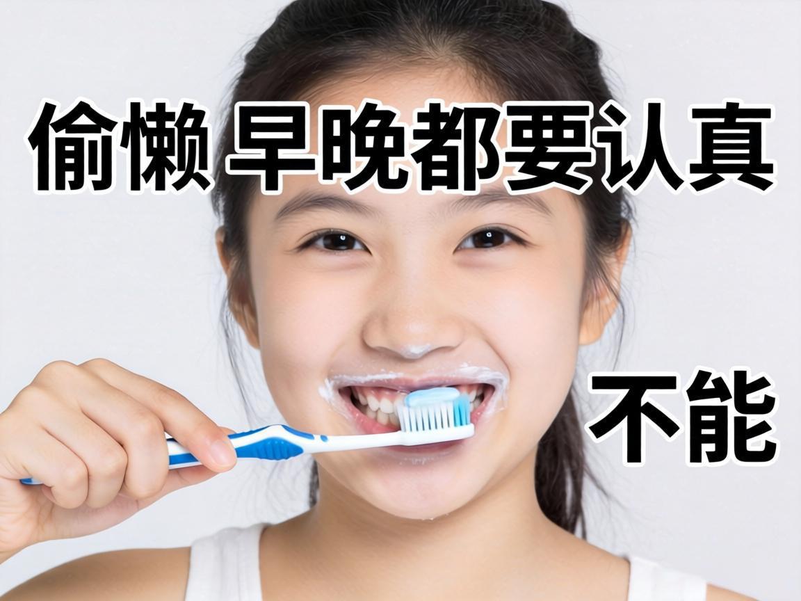 刷牙不能偷懒,早晚都要认真刷