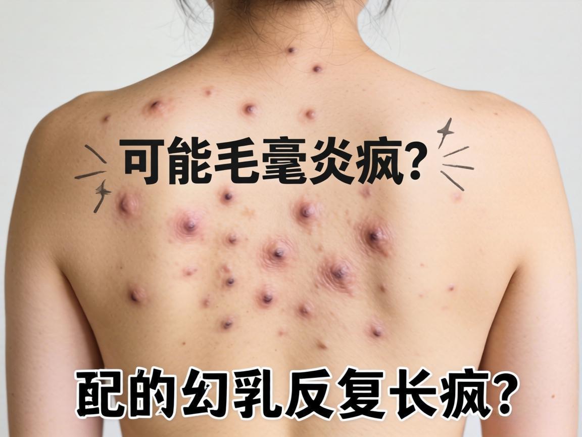 前胸后背反复长痘？可能是毛囊炎