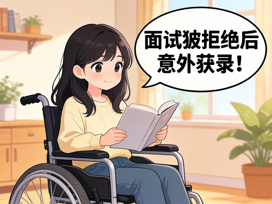 轮椅姑娘面试被拒后意外获录