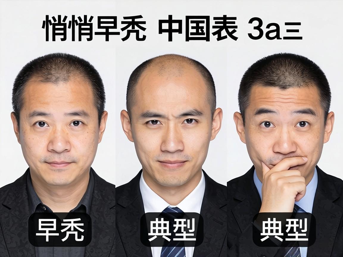 悄悄早秃的3个典型表现