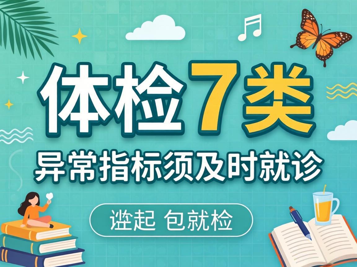 体检7类异常指标须及时就诊