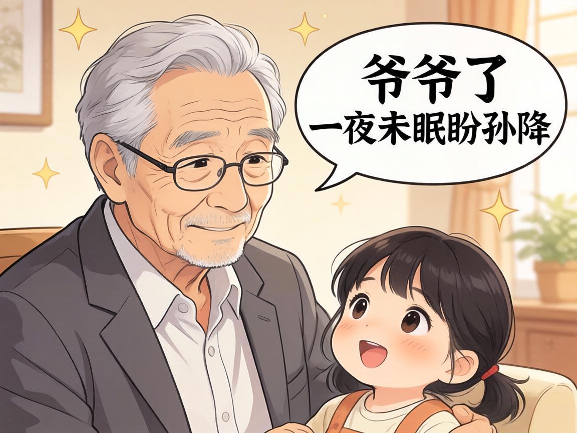 当爷爷了，一夜未眠盼孙降