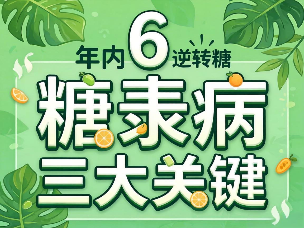 糖尿病6年内逆转的三大关键
