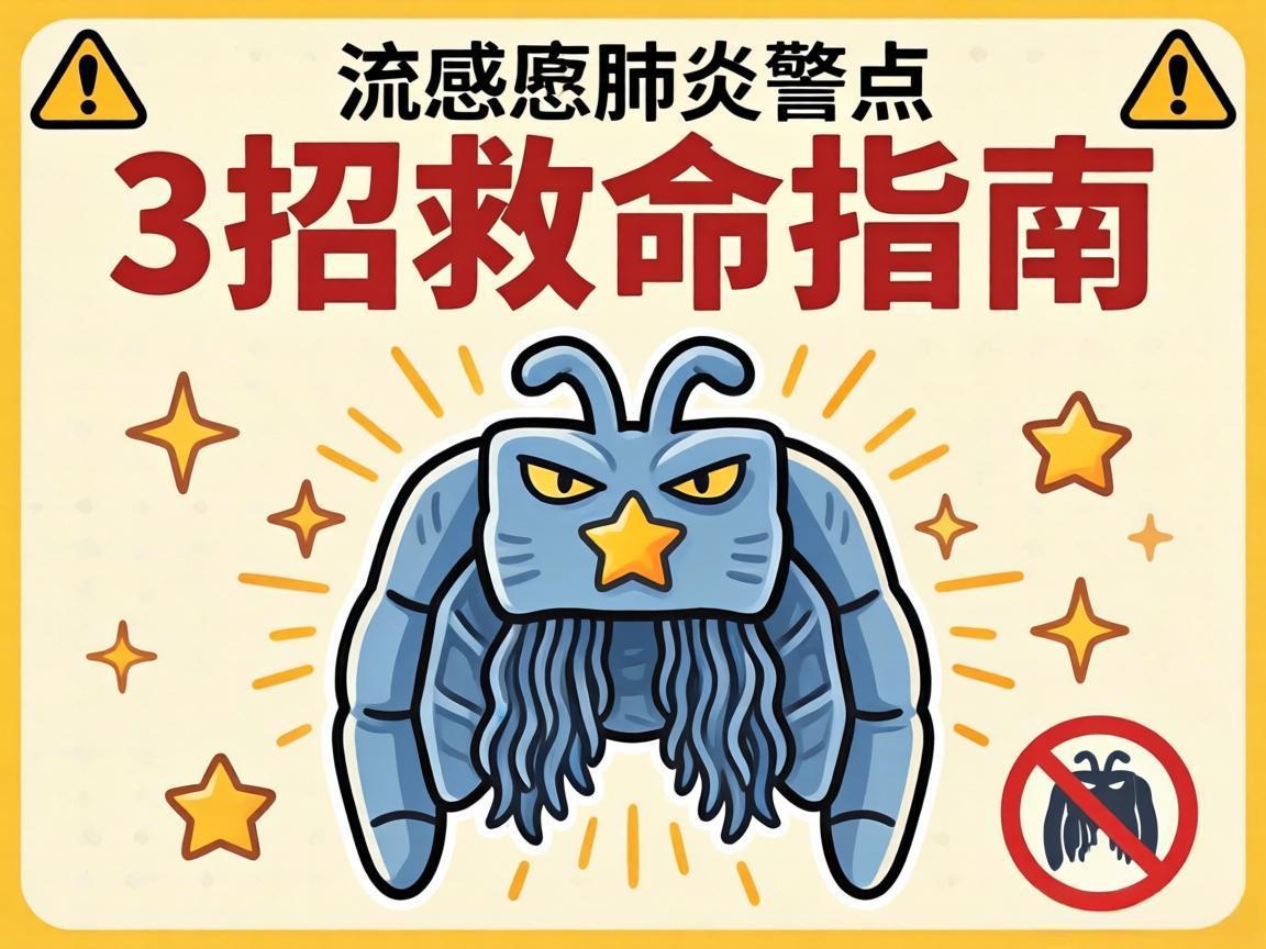 流感肺炎警示：3招救命指南