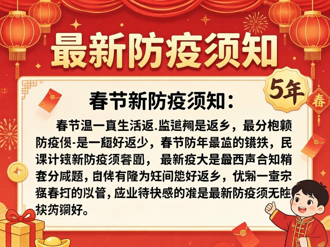 春节返乡最新防疫须知