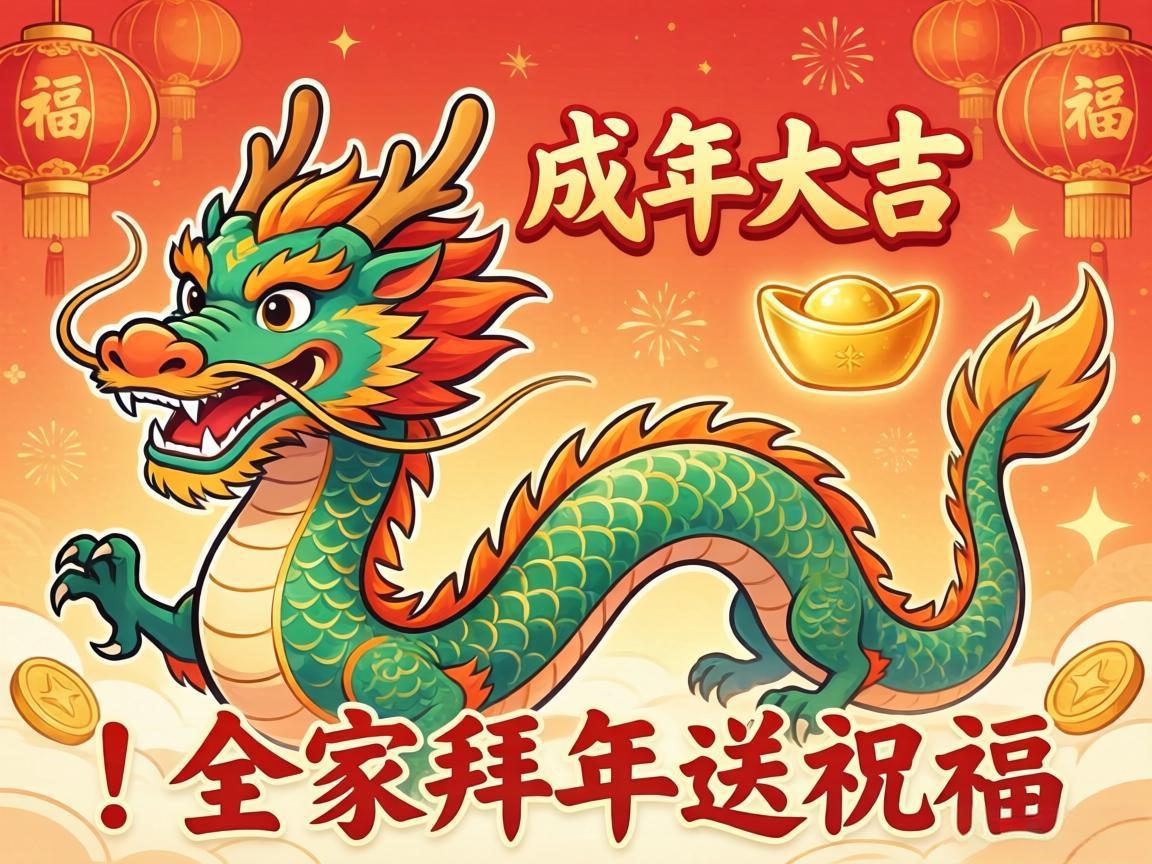 龙年大吉！全家拜年送祝福