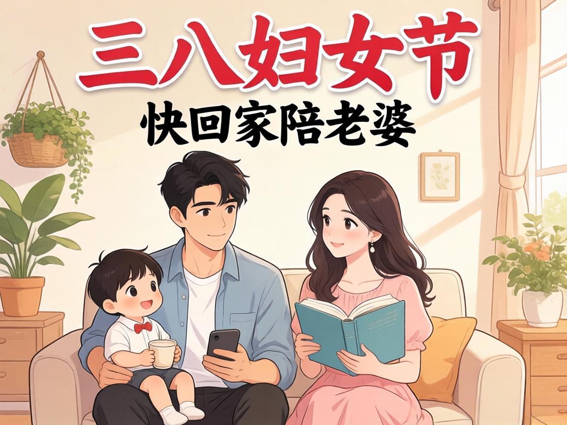 三八妇女节，男人快回家陪老婆