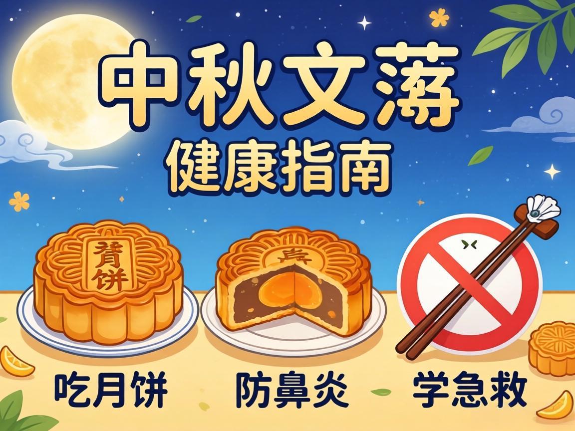 中秋健康指南：吃月饼、防鼻炎、学急救